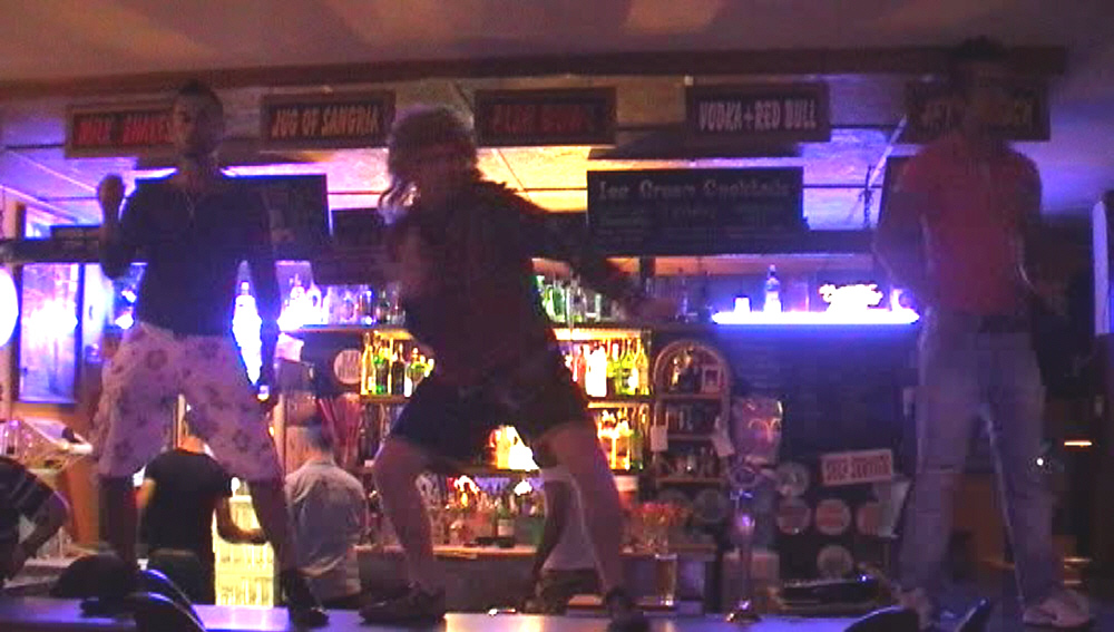 Nob Dancing on Bar Top