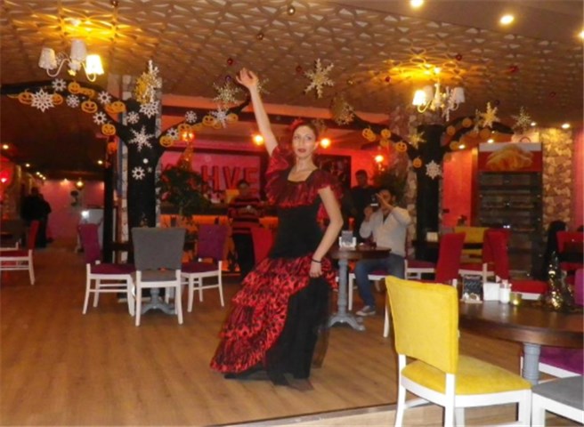 Flamenco Dancer at Witch House Cafe, Antalya