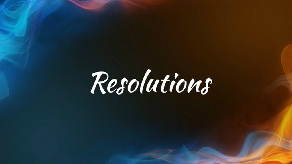 Resolutions